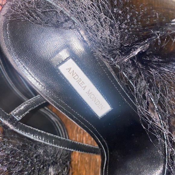 Mesh-Trim Satin Sandals - Picture 7 of 10